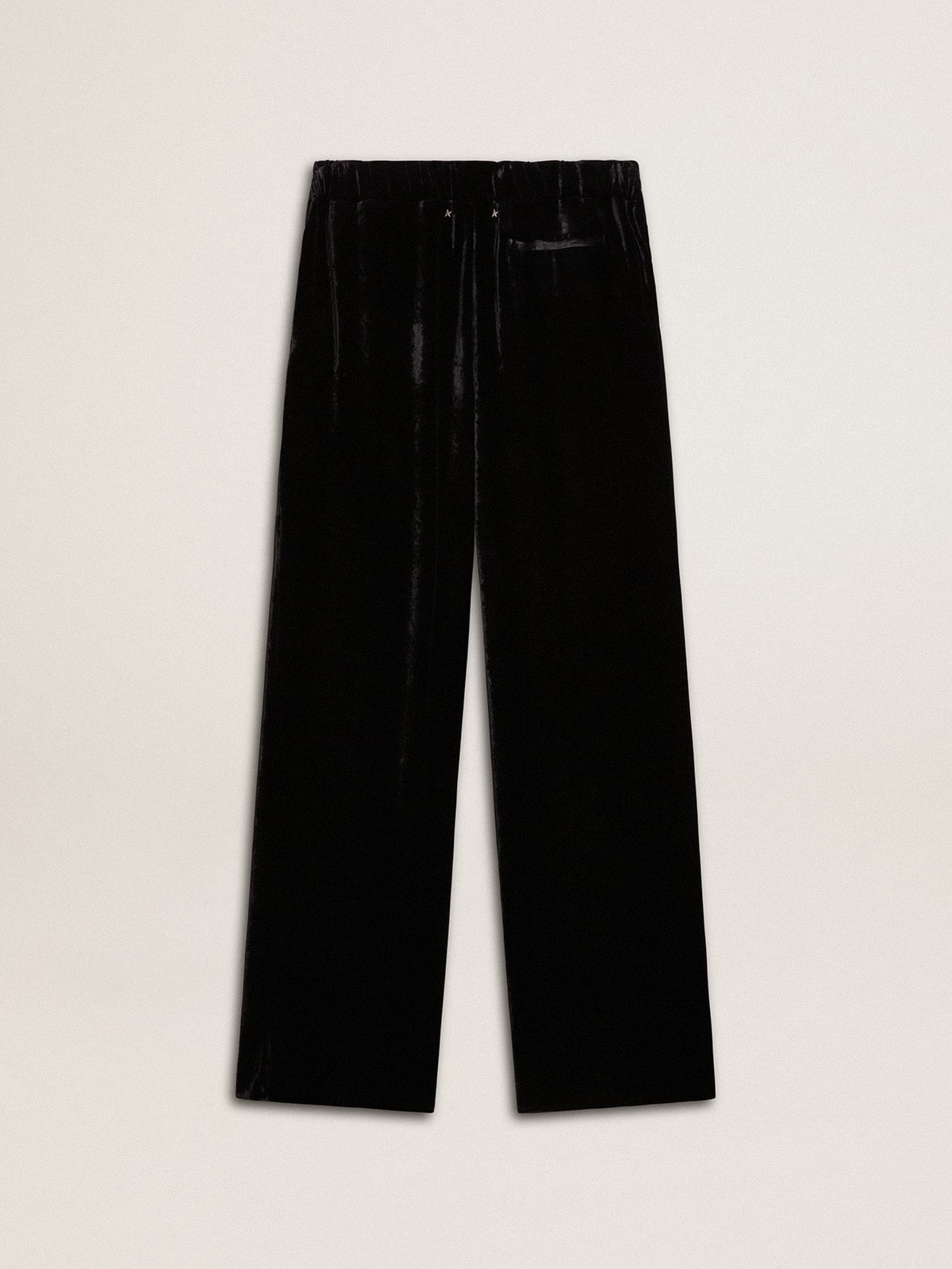 Golden Goose - Black velvet-effect pants in 