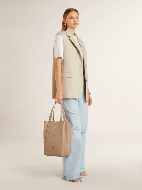 Golden Goose - Women's khaki wool blend vest jacket  in 