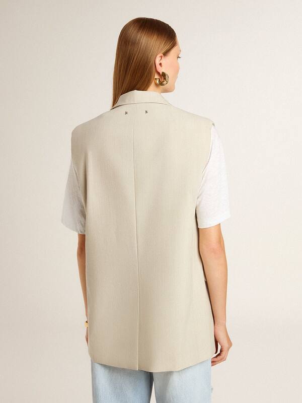 Golden Goose - Women's khaki wool blend vest jacket  in 
