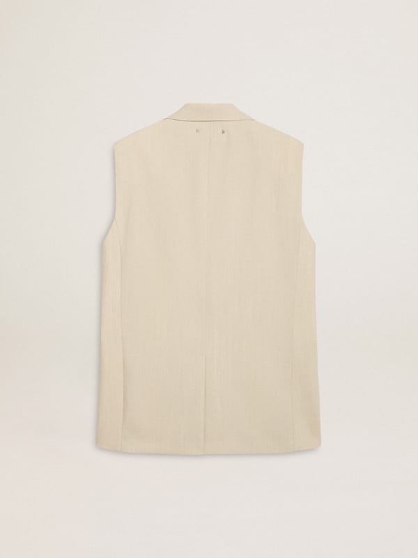 Golden Goose - Women's khaki wool blend vest jacket  in 