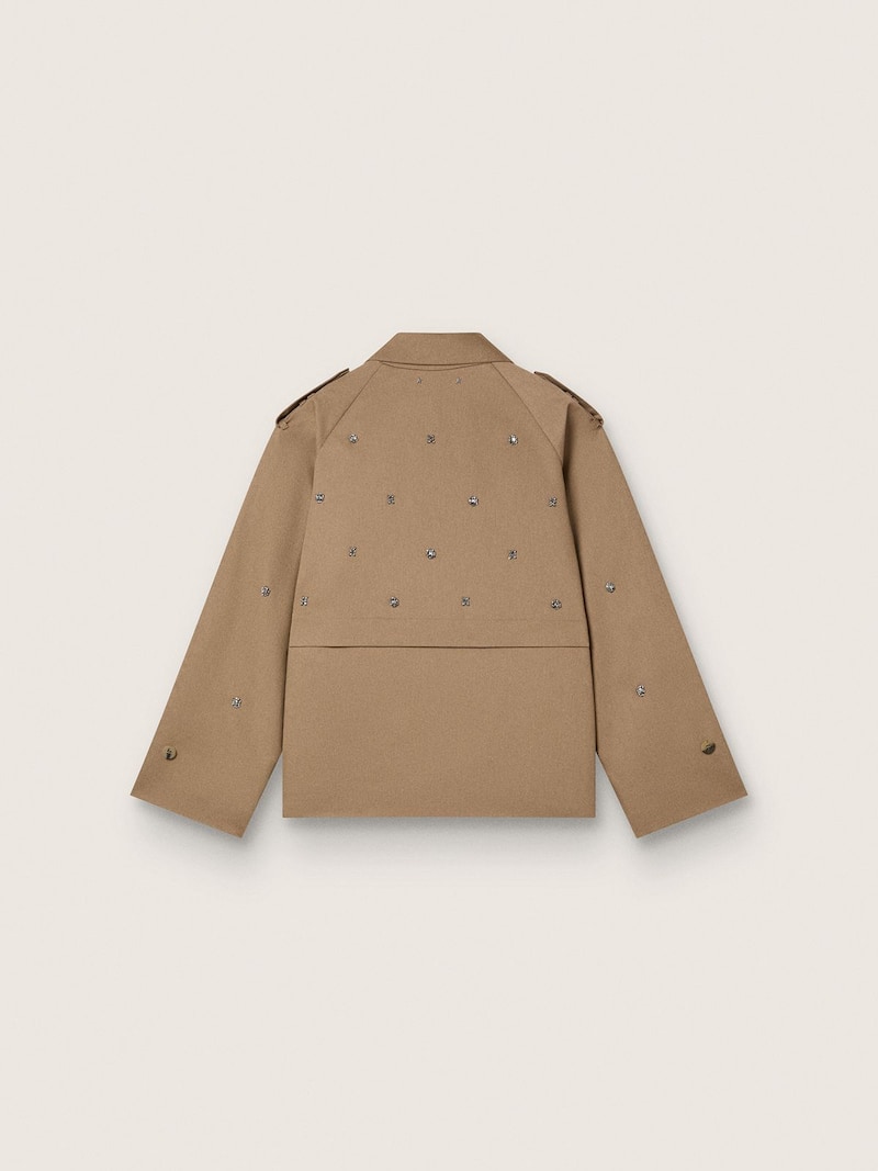 Golden Goose - Trench over da donna con cristalli in 