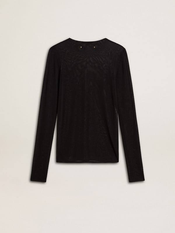Golden Goose - Women's black crew neck t-shirt in 