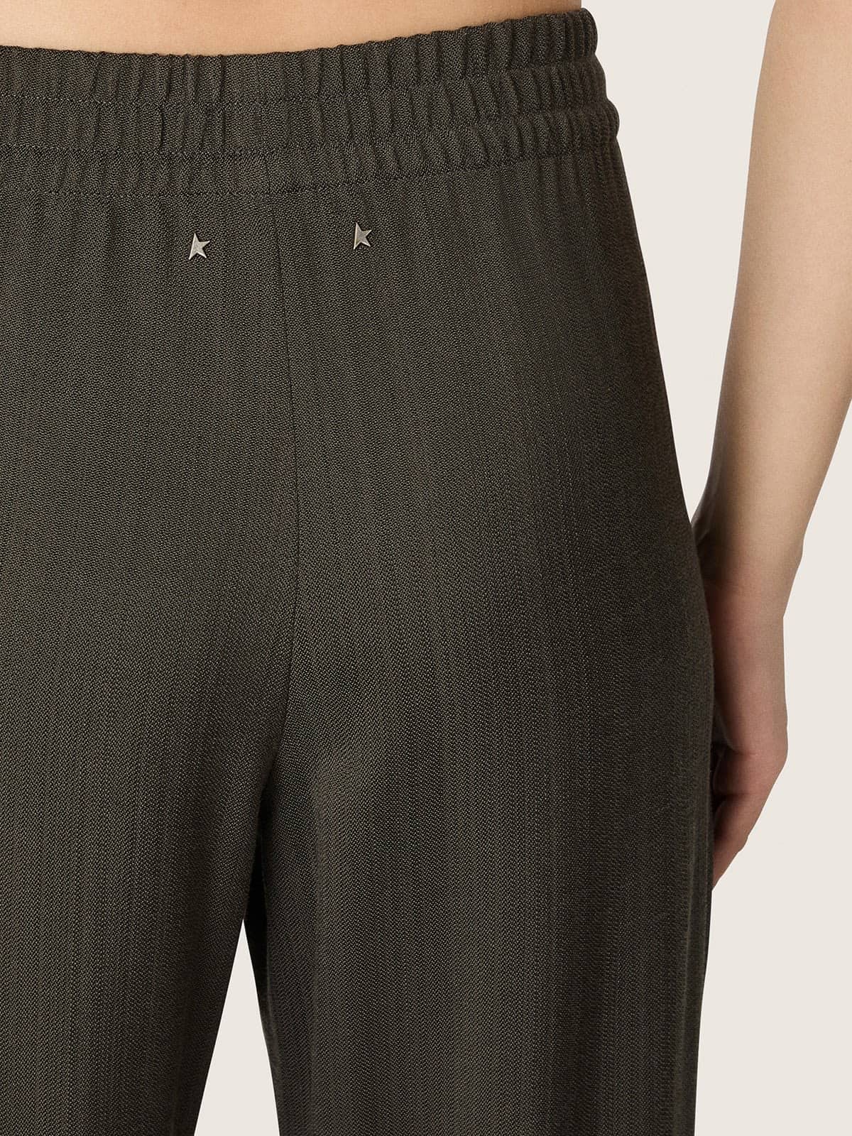 Golden Goose - Women's green viscose and wool sweatpants in 