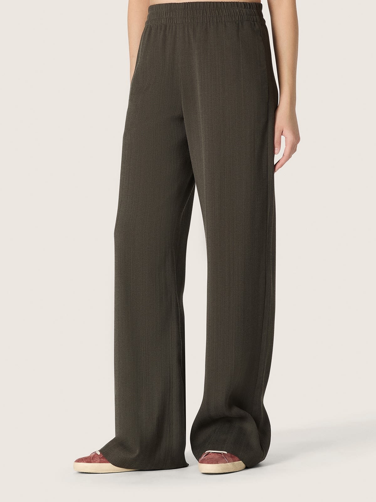 Golden Goose - Women's green viscose and wool sweatpants in 
