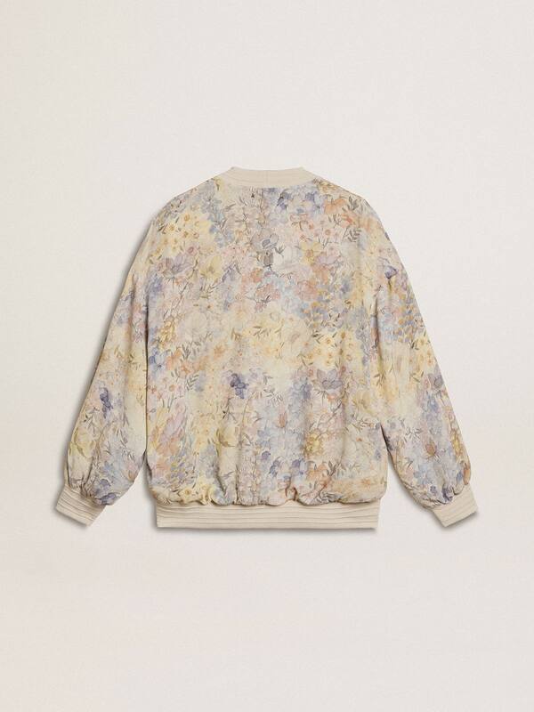Golden Goose - Women’s cardigan with floral print and embroidery in 