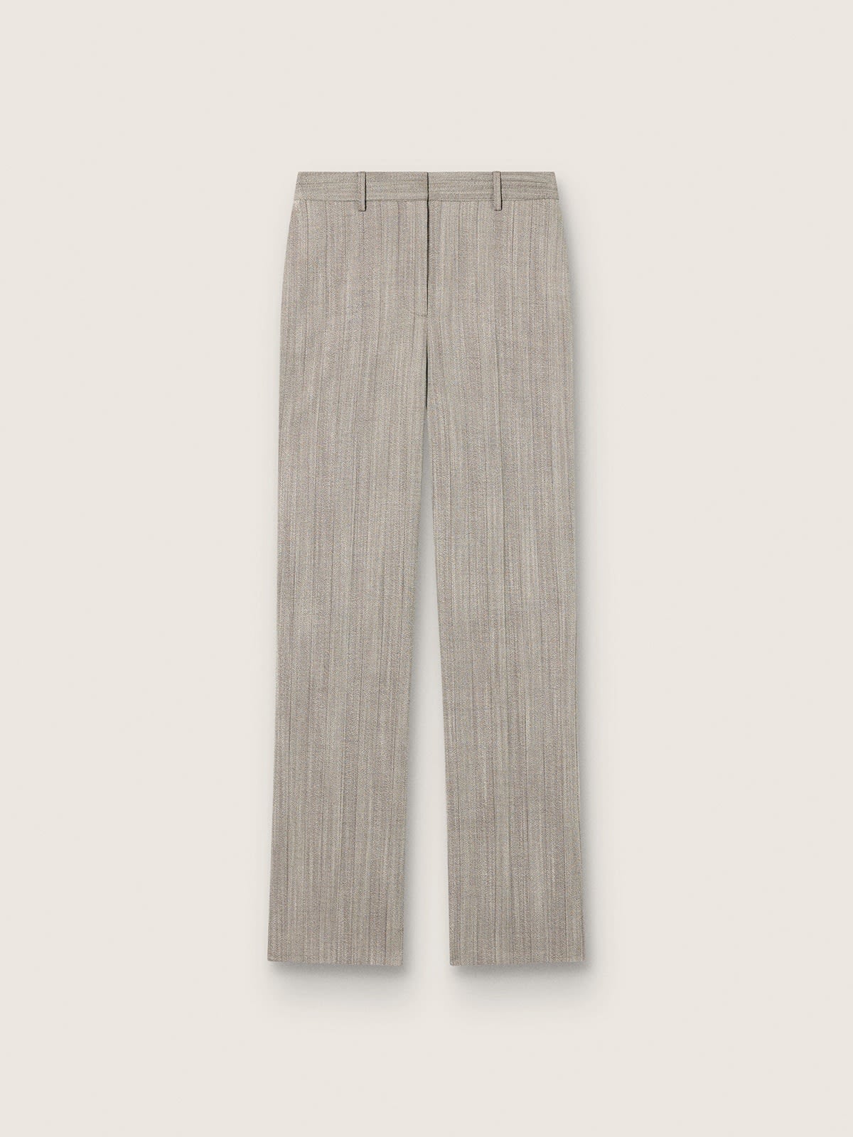 Golden Goose - Women's pants in gray pinstripe wool blend in 