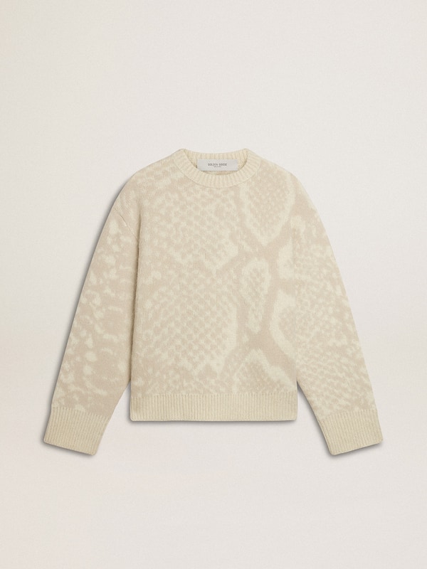 Golden Goose - Women’s beige CNY sweater with patterns in 