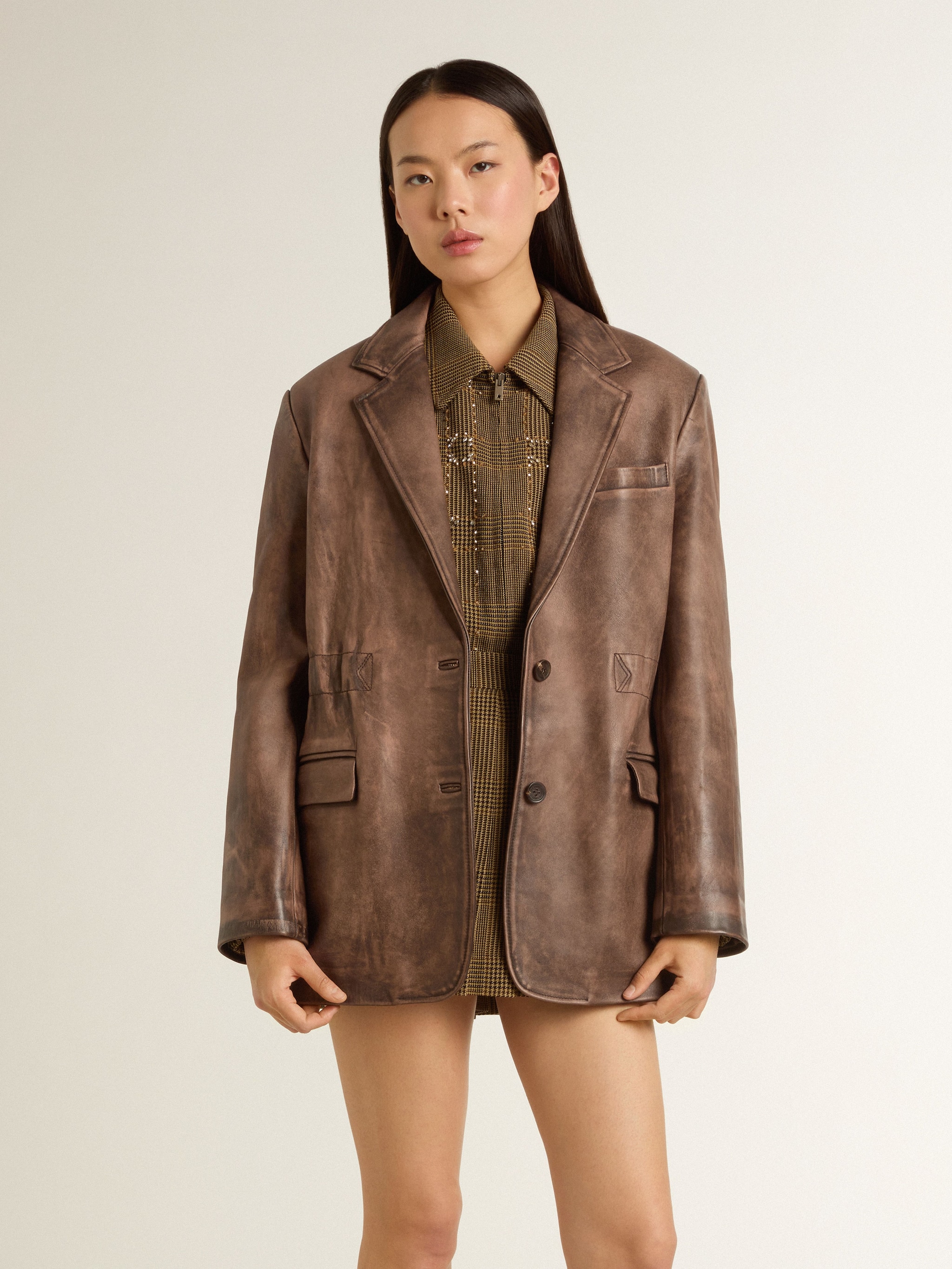 VIP【送料関税込】GOLDEN  LOGO WOOL BOMBER JACKET Women's wool bomber jacket