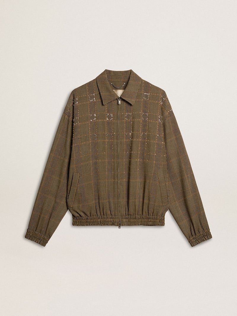 Women's wool bomber jacket