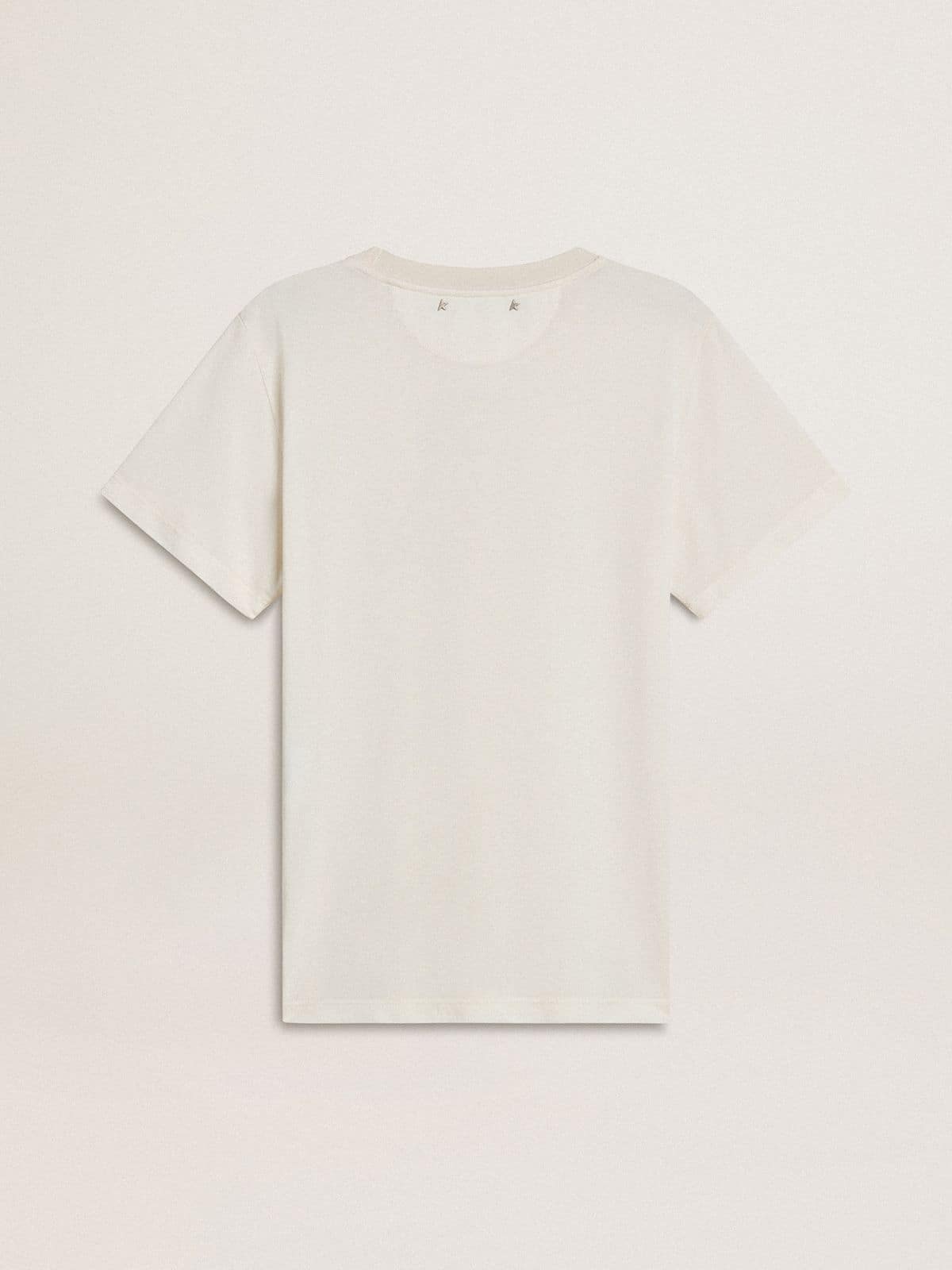 Tシャツ・カットソー GOLDEN  Women Tops GWP01449P00144660318 Grey Women's gray T-shirt dress with distressed treatment