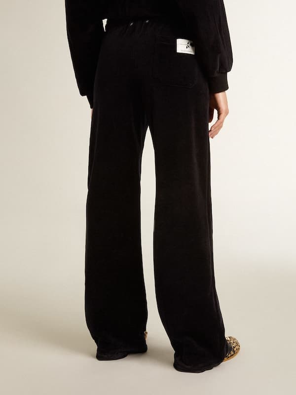 Golden Goose - Women's joggers in velvet-effect cotton blend in 