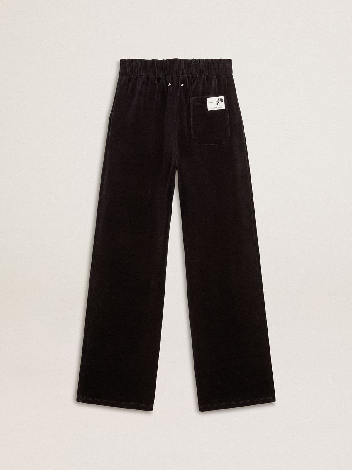 Golden Goose - Women's joggers in velvet-effect cotton blend in 