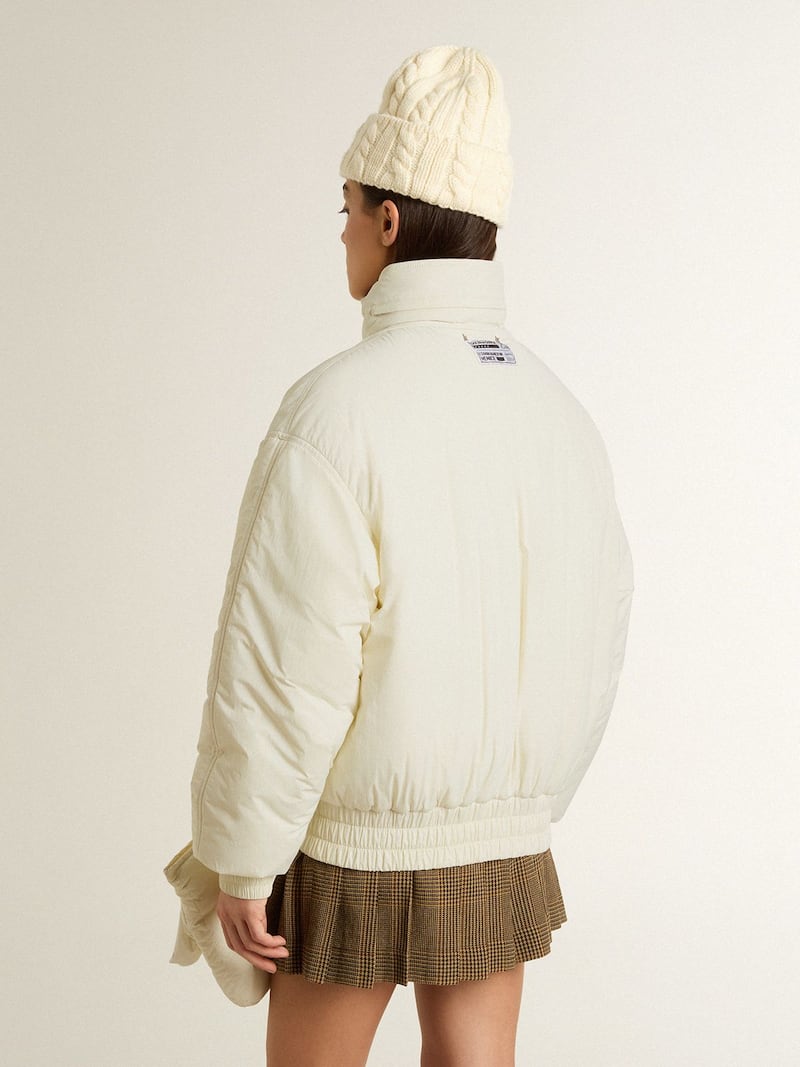 Golden Goose - Giacca imbottita da donna color panna in 
