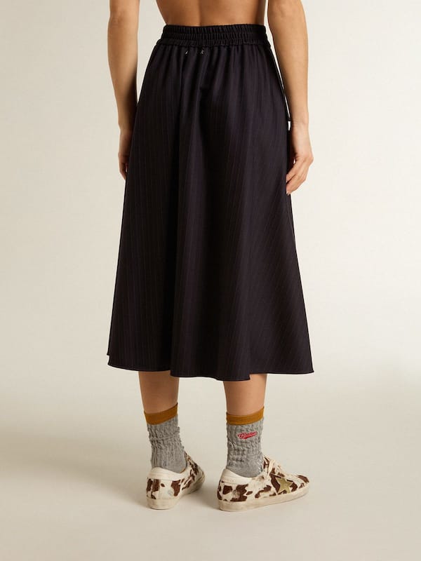Golden Goose - Women’s midnight blue wool skirt in 