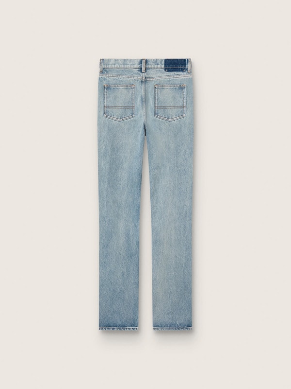 Azurblaue Damenjeans aus Denim