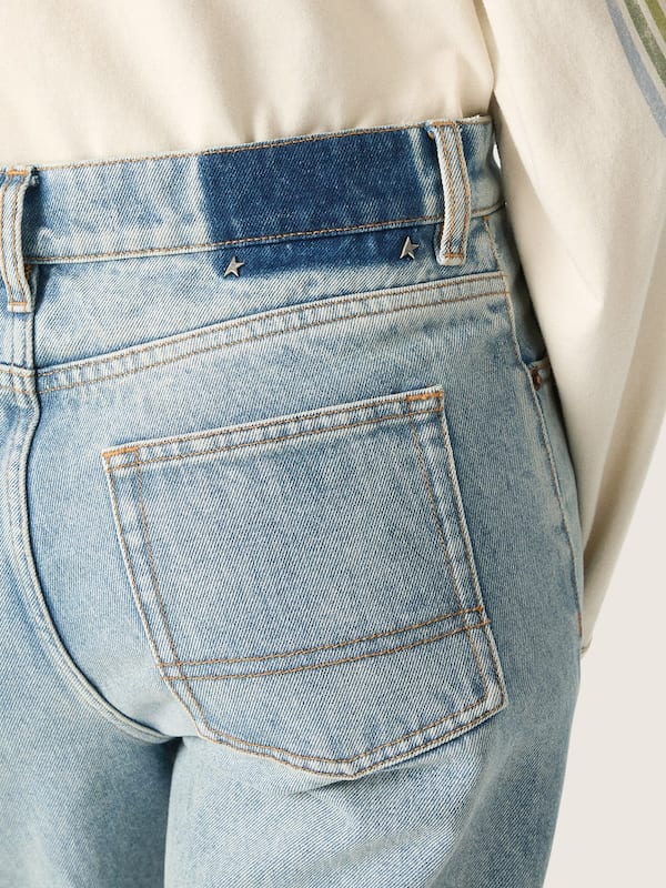 Golden Goose - Women's light blue denim jeans in 