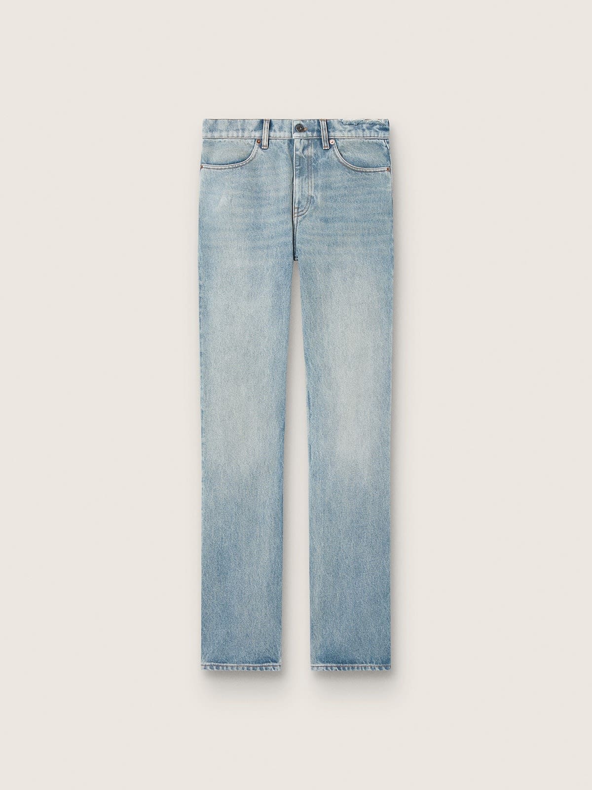 Golden Goose - Vaqueros de mujer en denim celeste in 