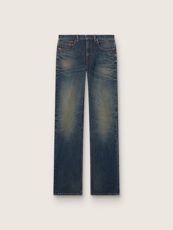 Golden Goose Jeans da donna in denim blu effetto dirty-washed Jeans & Pantaloni blue woman