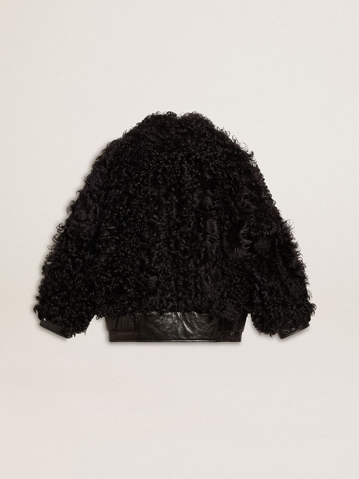 Golden Goose - Chaqueta de mujer de shearling negro  in 