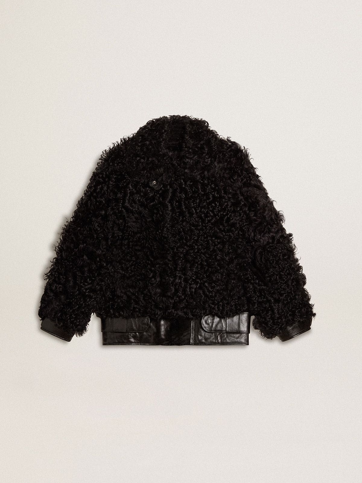 Golden Goose - Chaqueta de mujer de shearling negro  in 