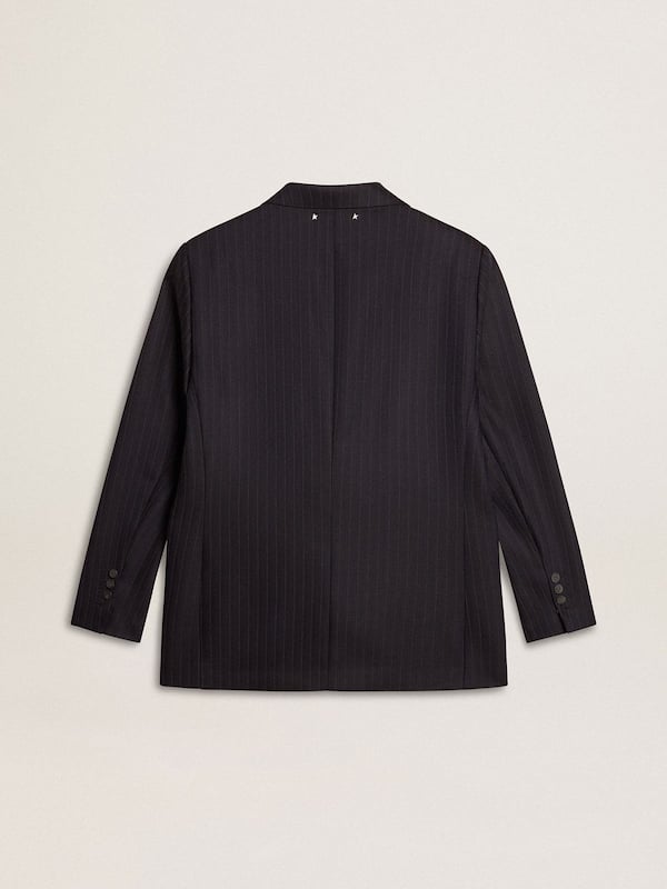 Golden Goose - Women's midnight blue wool single-breasted blazer in 
