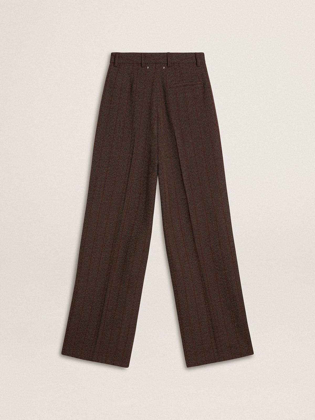 Golden Goose - Women's brown virgin wool pants in 