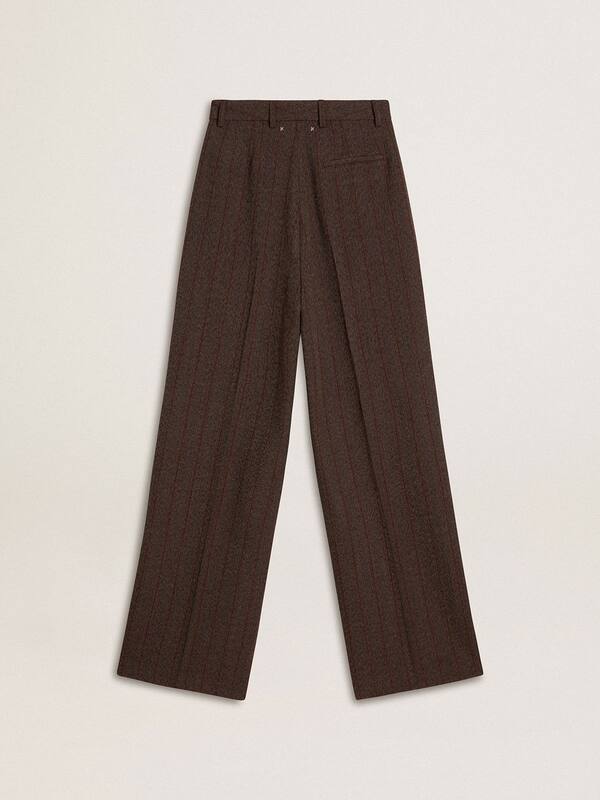 Golden Goose - Women's brown virgin wool pants in 