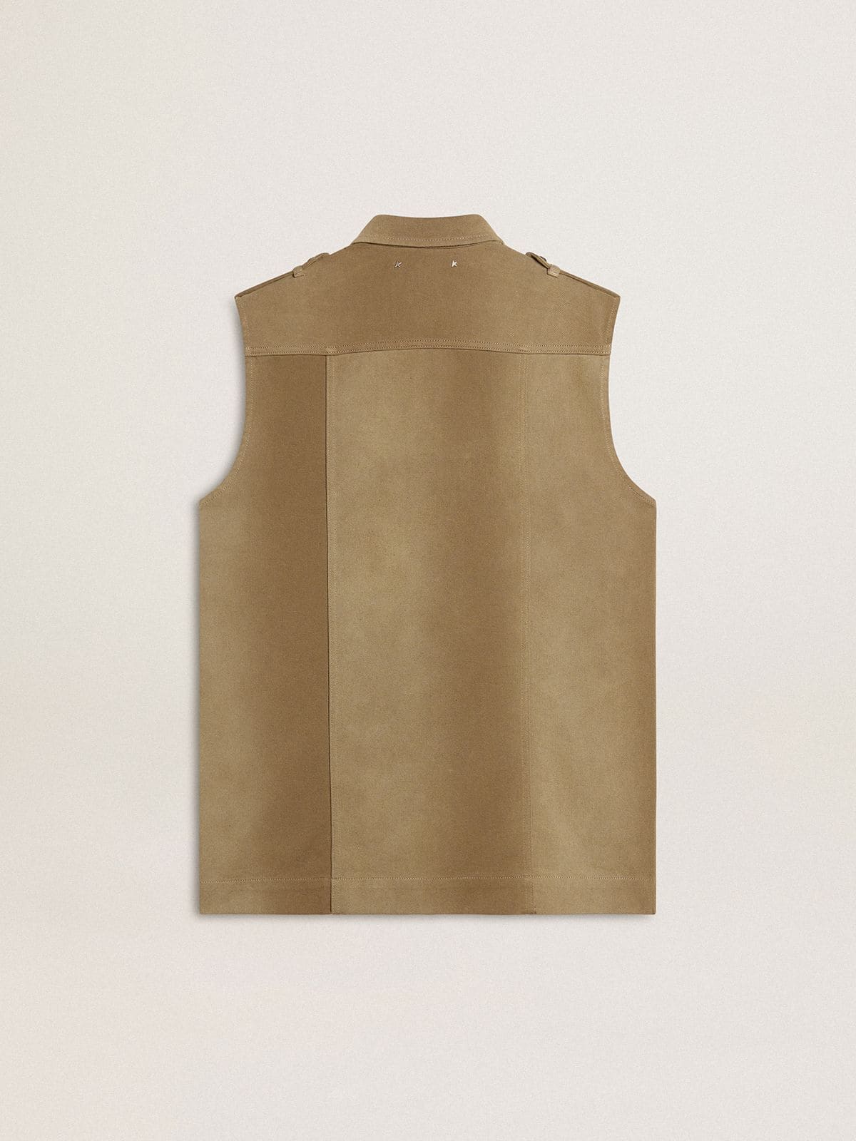 アウターその他 GOLDEN  Women Outer GWP02039 P00167155194 BROWN Women's shirt with pink, sand and gray check embroidery