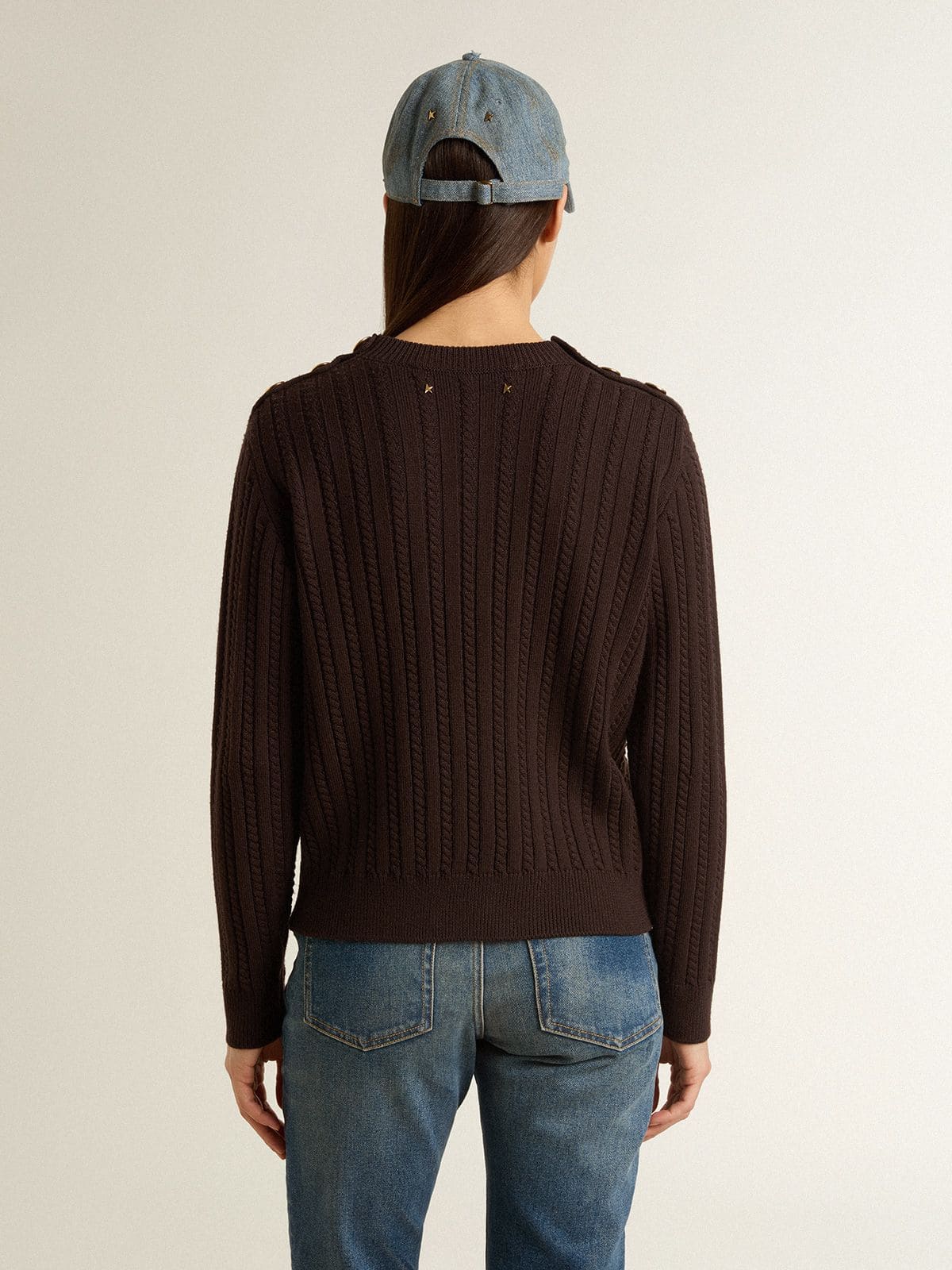 ジャケット GOLDEN  Women Jackets GWP02467 P002110 90108 BROWN Coats, jackets, bikers and bombers for women | Golden Goose