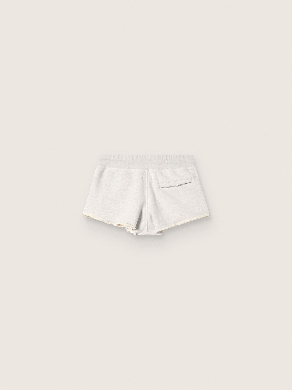 Golden Goose - Star women’s shorts in gray melange fleece in 