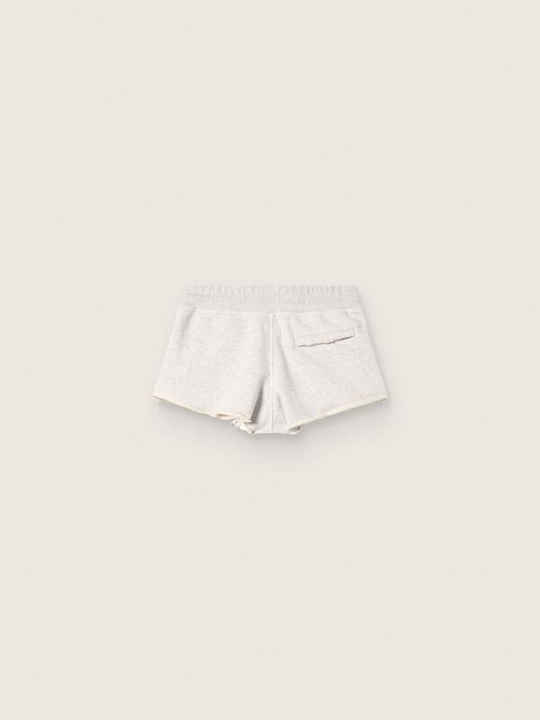 Golden Goose - Star women’s shorts in gray melange fleece in 