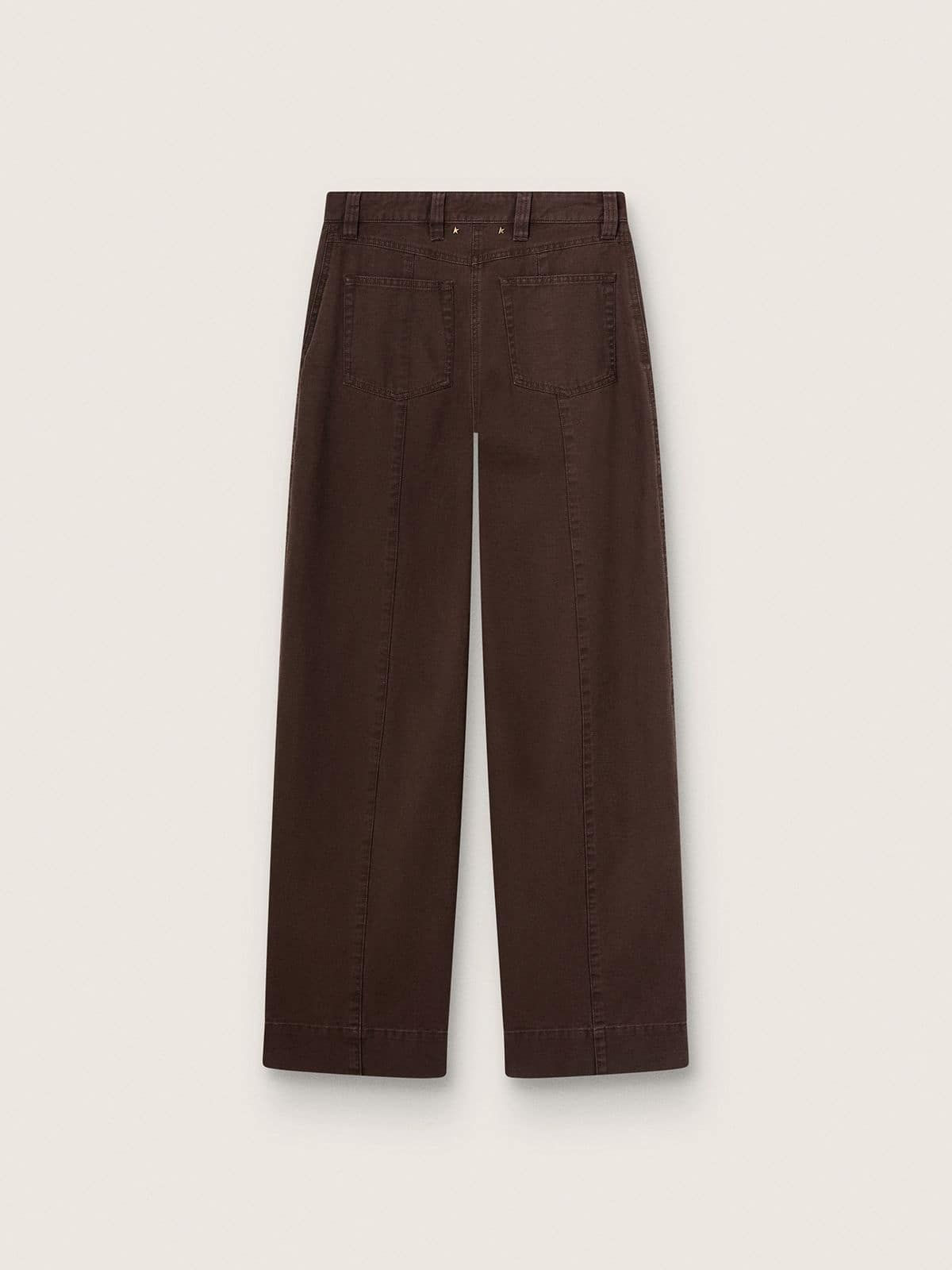 Golden Goose - Women's taupe cotton pants in 