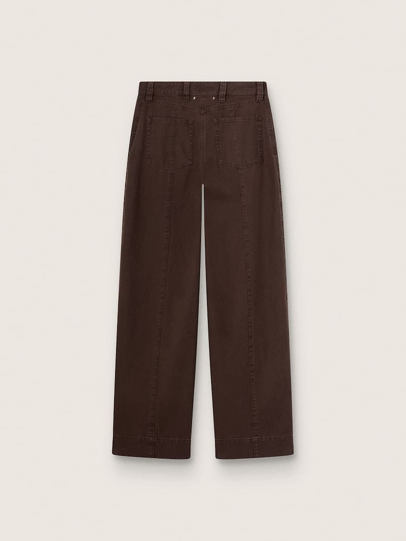 Golden Goose - Pantalon femme en coton taupe in 