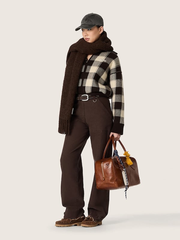 Golden Goose - Women's taupe cotton pants in 