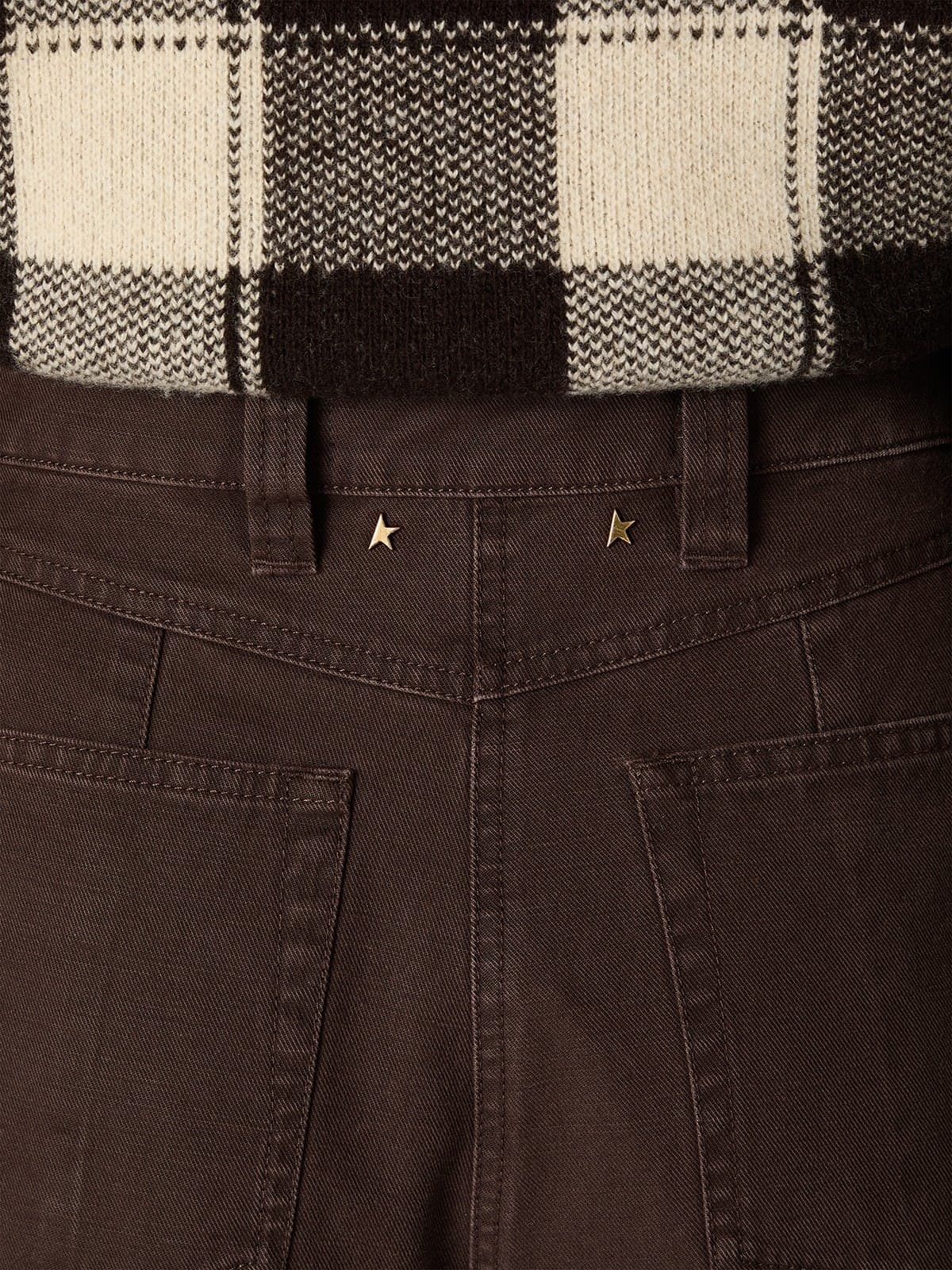 Golden Goose - Women's taupe cotton pants in 