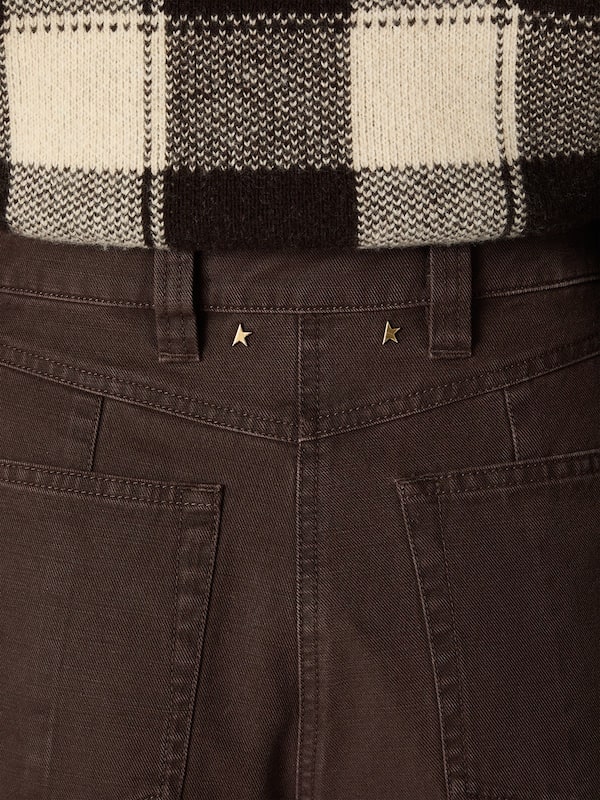 Golden Goose - Women's taupe cotton pants in 
