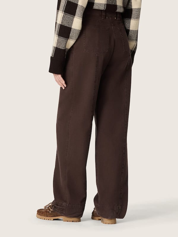 Golden Goose - Women's taupe cotton pants in 
