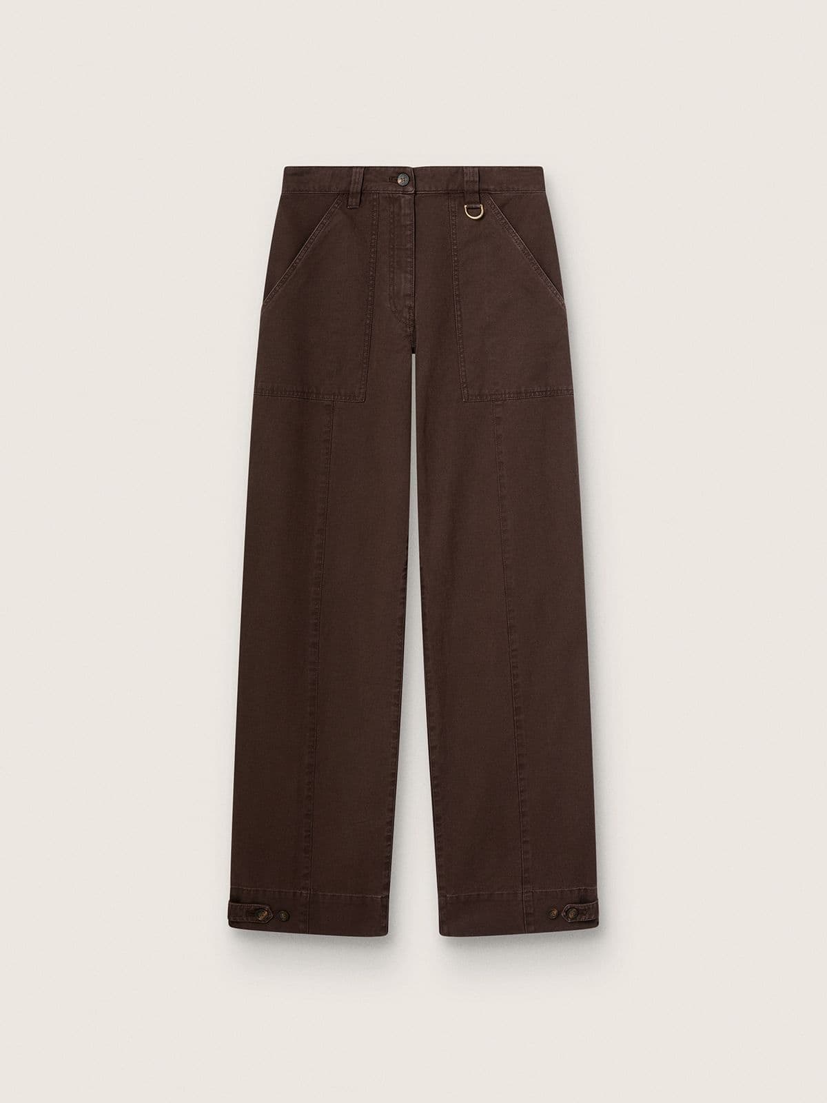 Golden Goose - Women's taupe cotton pants in 