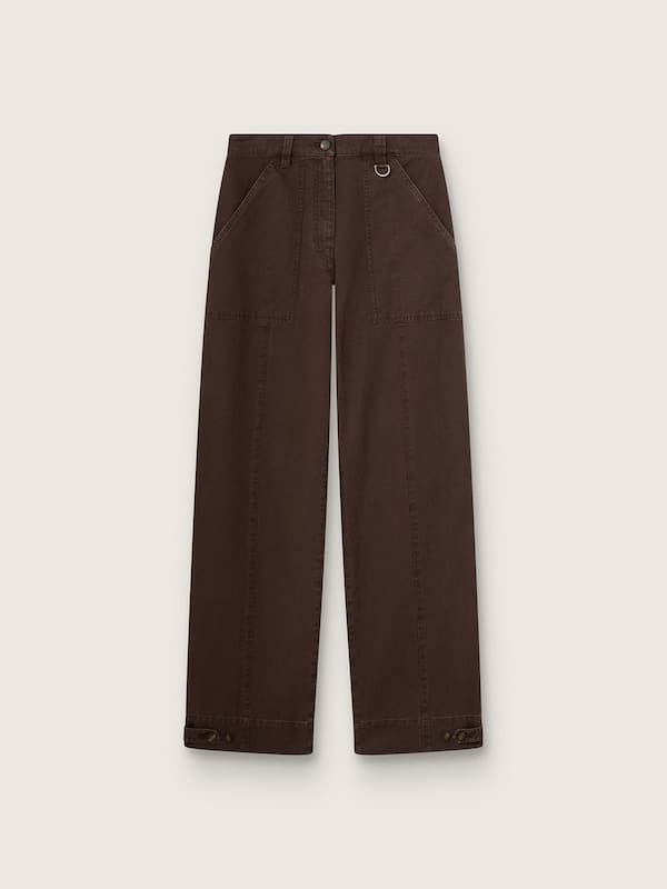 Golden Goose - Women's taupe cotton pants in 