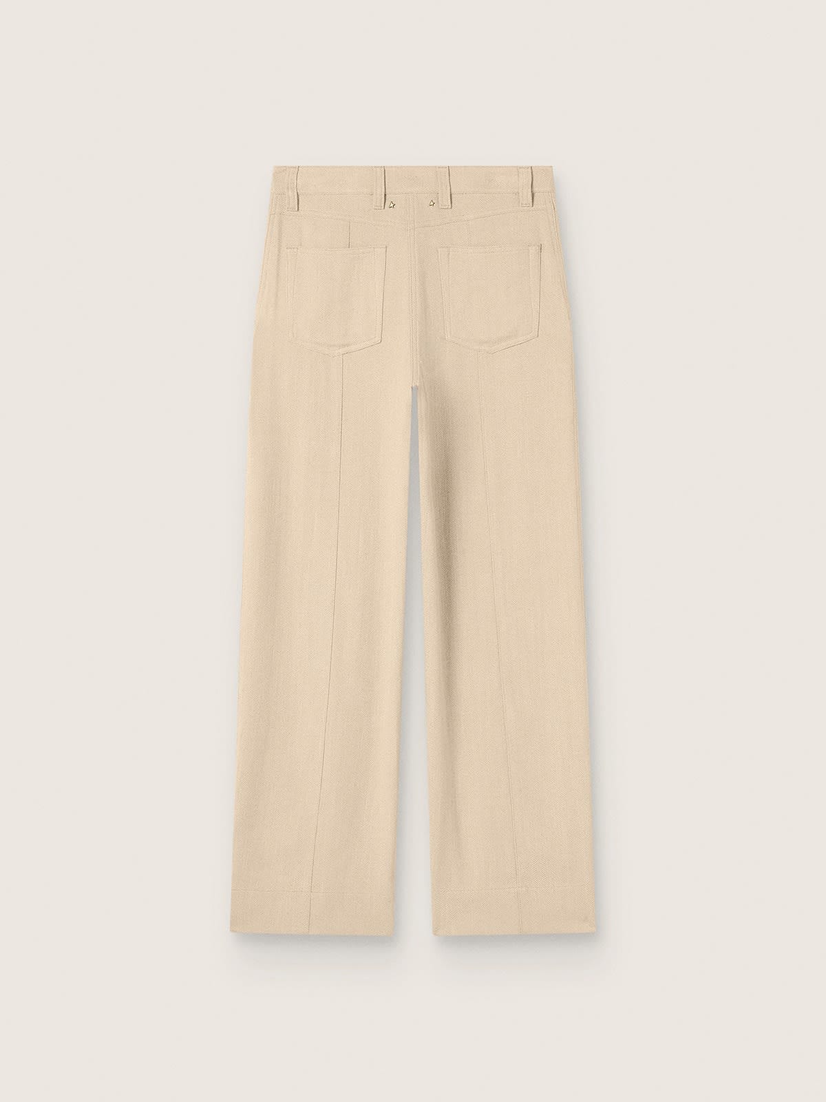 Pantal&oacute;n de mujer de viscosa beige
