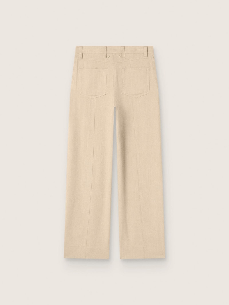 Golden Goose - Pantalon femme en viscose beige in 