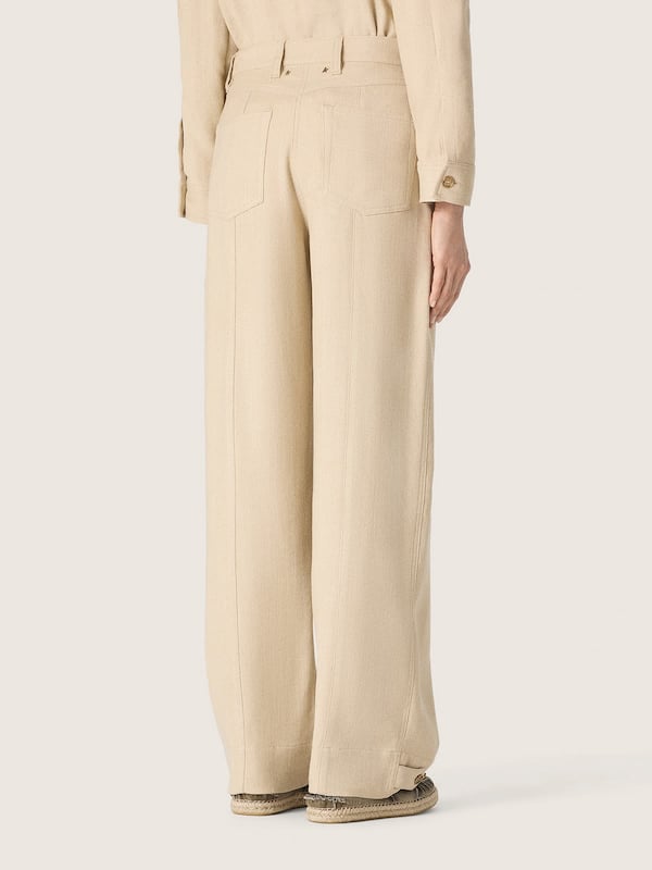 Golden Goose - Women's beige viscose pants in 