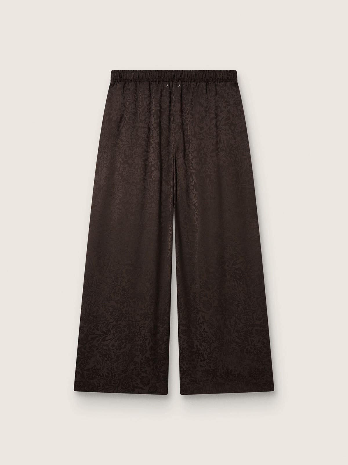 Golden Goose Pantalon de jogging femme marron fonc&eacute; avec motif jacquard Jeans & Pantalons brown woman