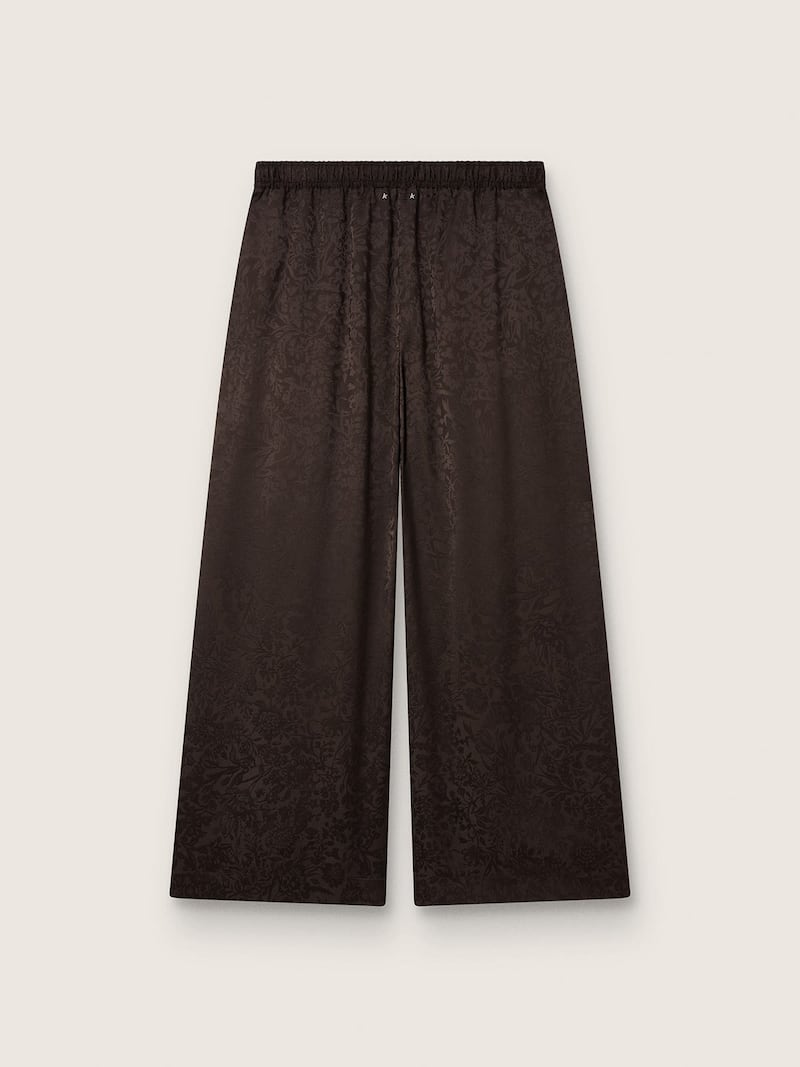 Golden Goose - Pantal&oacute;n jogger de mujer color marr&oacute;n oscuro con motivo jacquard in 