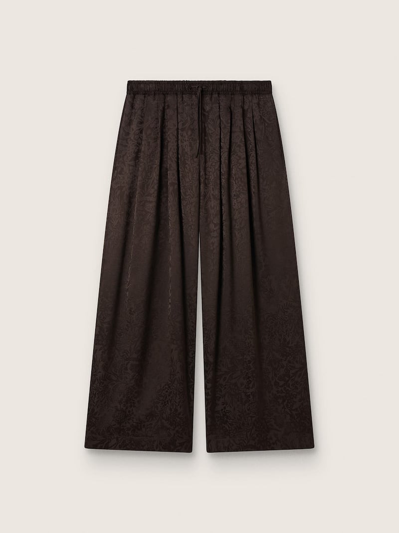 Golden Goose - Pantal&oacute;n jogger de mujer color marr&oacute;n oscuro con motivo jacquard in 