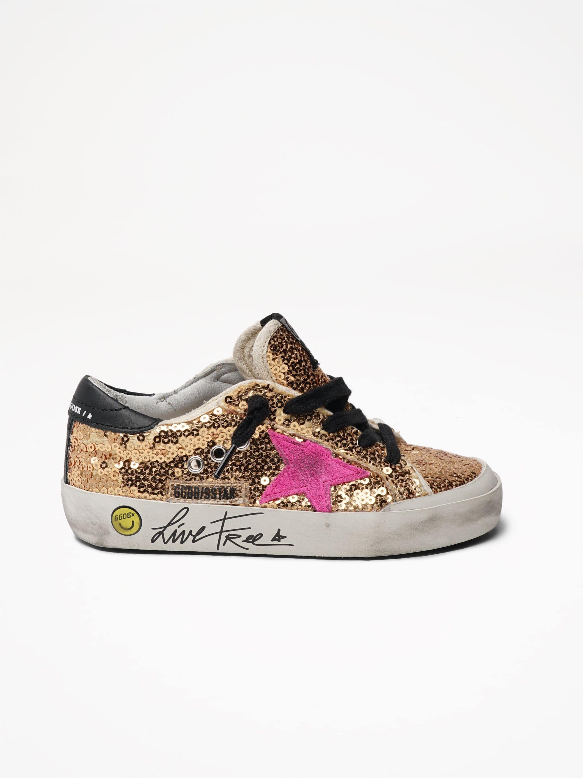 Golden Goose - Super-Star sneakers with gold sequins    in 