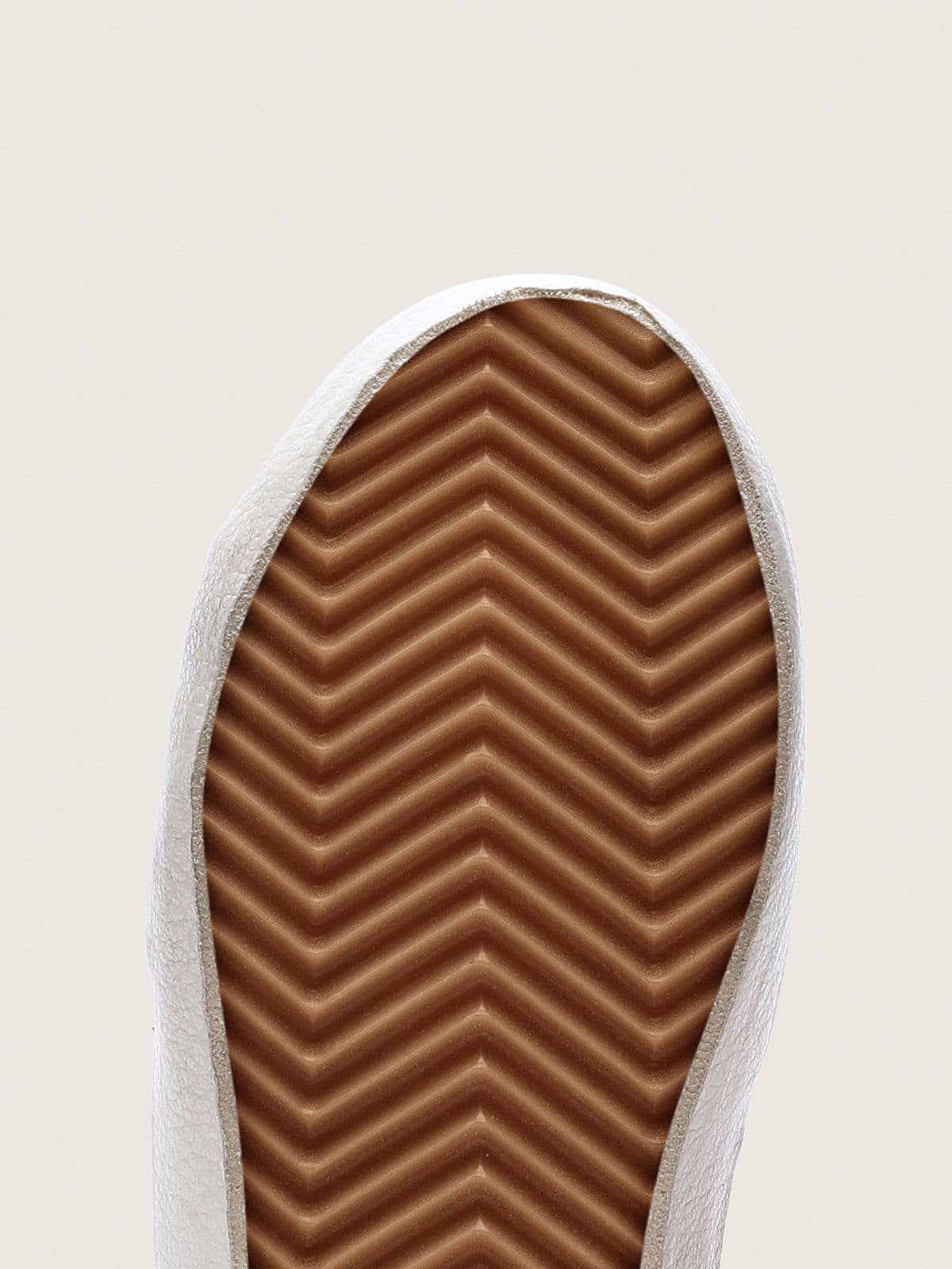 Golden Goose - Young Old School in peach-colored glitter with white leather inserts in 