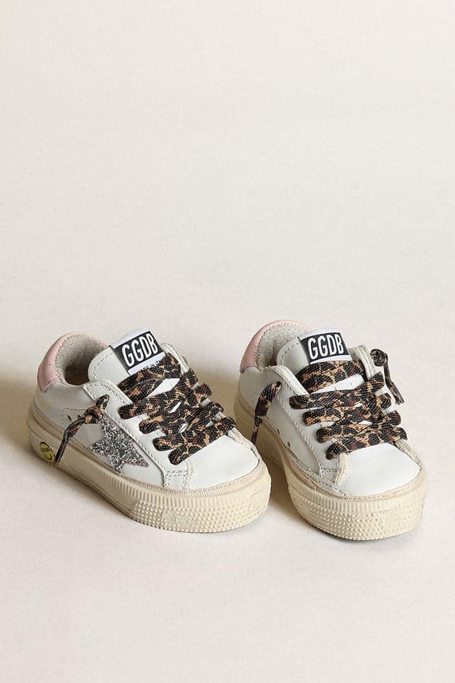 Golden goose glitter leopard sneakers on sale