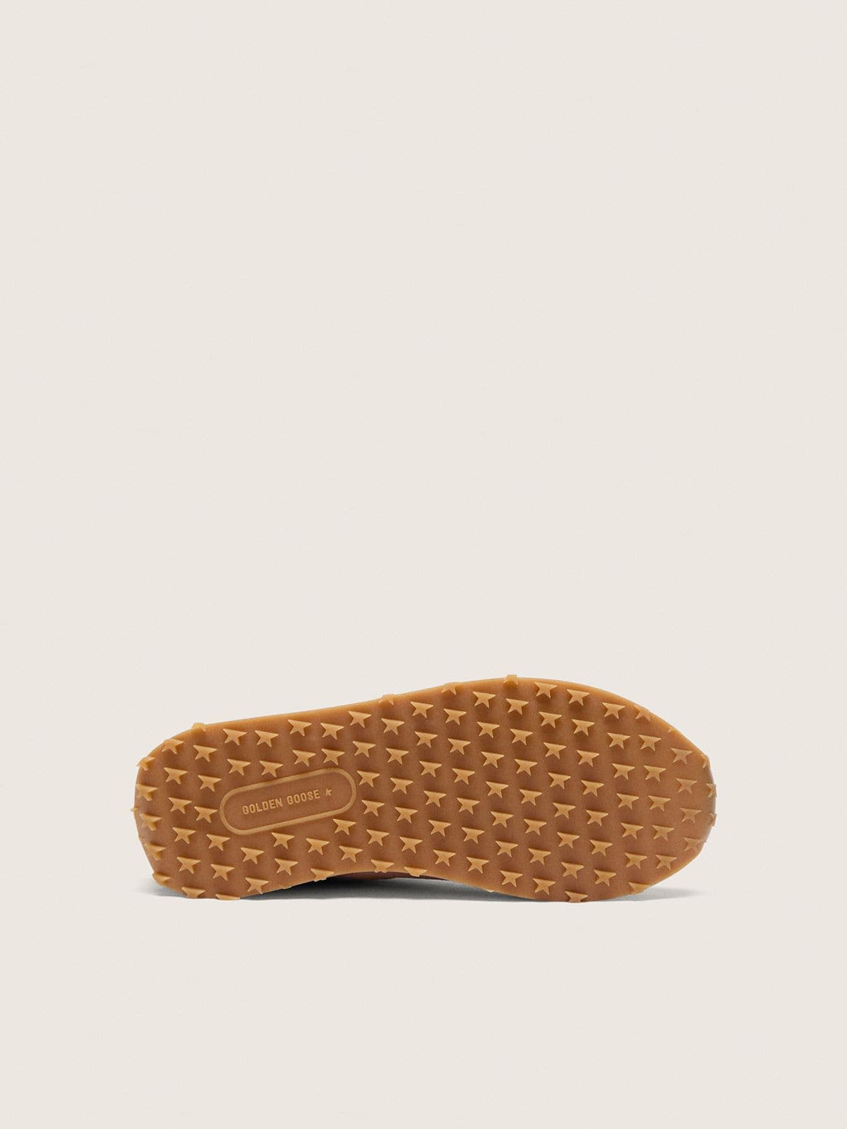 Golden Goose - Young Marathon in pink suede with white star in 