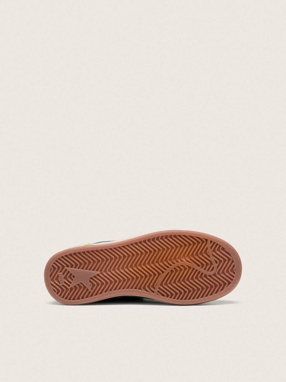 Golden Goose - Ball Star young de suede azul jeans e azul-claro com estrela de couro branco in 